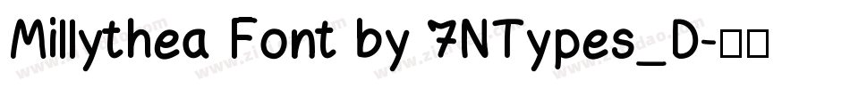 Millythea Font by 7NTypes_D字体转换